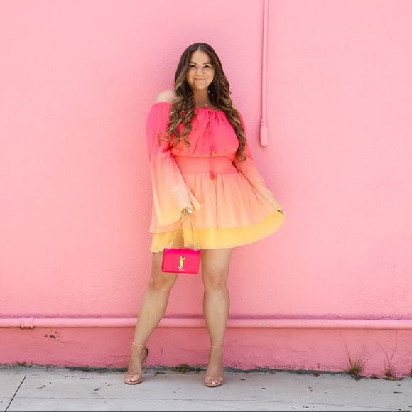 NEW Majorelle Pink Ombré Dress - Picture 3 of 16